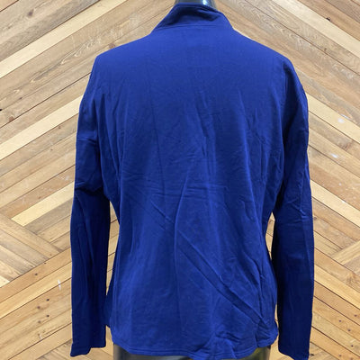 MEC - Men's 1/4-Zip Base Layer Top - MSRP comp $70: Blue-men-XL