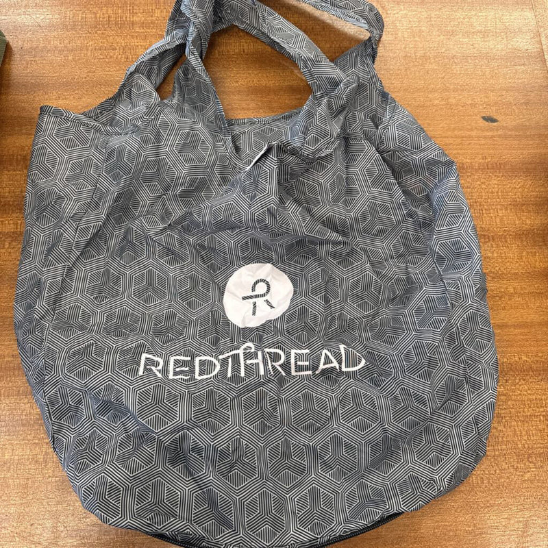 ReD Thread Reusable Shopping Tote Bag: Black and White-unisex-