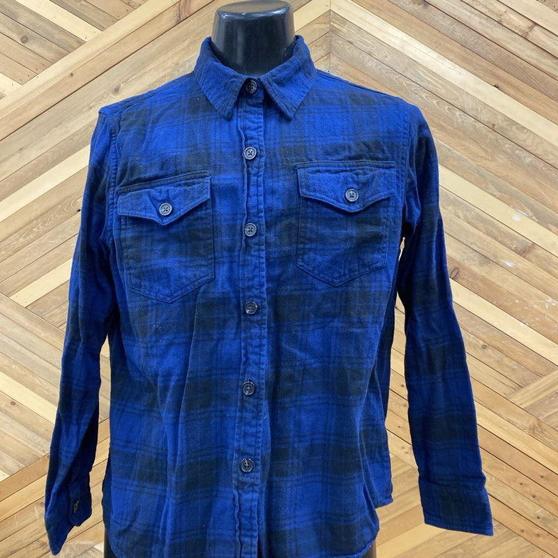 Tilley Flannel Shirt: Navy -men-LG