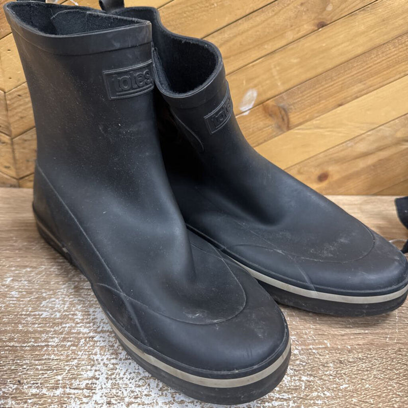 Totes Black Rain Boots: black-women-8