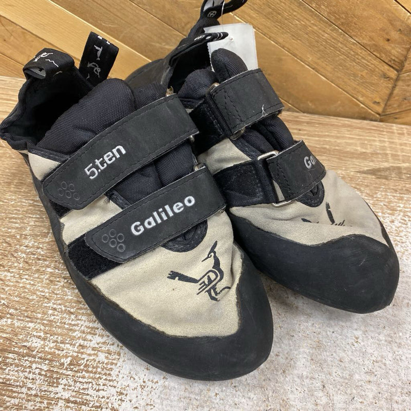 Five Ten - Galileo Climbing Shoes - MSRP $190: Grey/Black-unisex-41.5