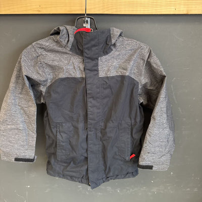 The North Face - Kids Rain Jacket - MSRP comp $115: Black/Grey-children-SM