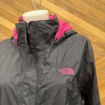 The North Face - Women's Rain Jacket - MSRP $140: Black/Pink-women-2XL