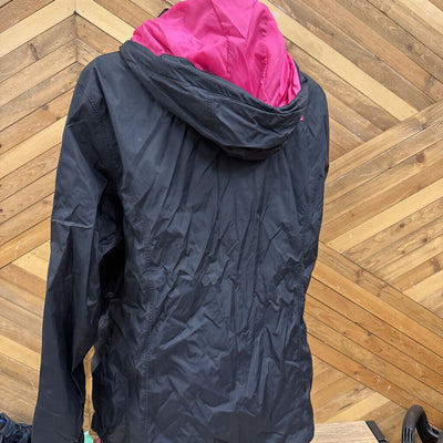 The North Face - Women's Rain Jacket - MSRP $140: Black/Pink-women-2XL