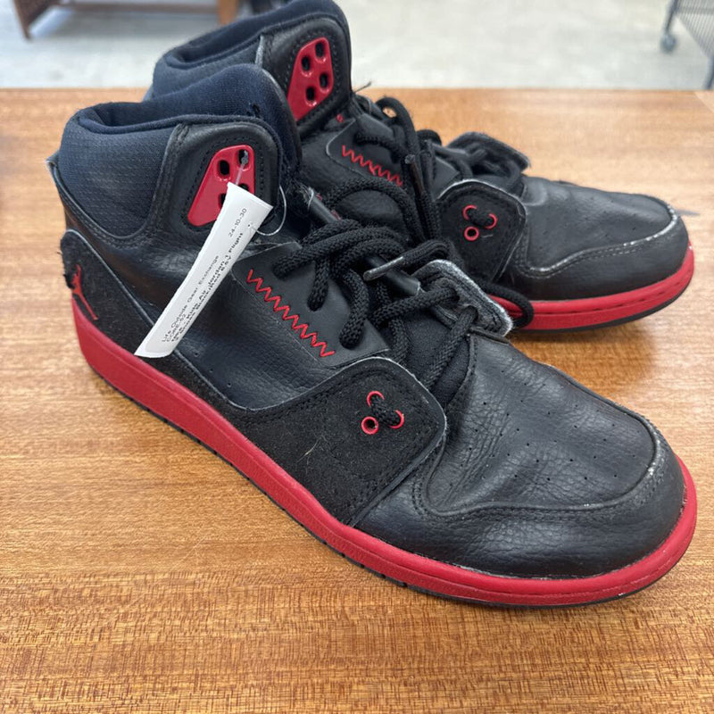 Nike - Kids Air Jordan 1 Flight 2 Shoes: Black/Red-children-6.5Y