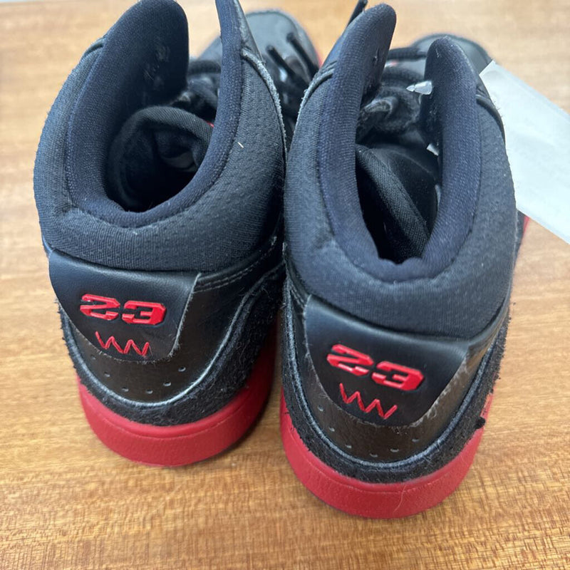 Nike - Kids Air Jordan 1 Flight 2 Shoes: Black/Red-children-6.5Y