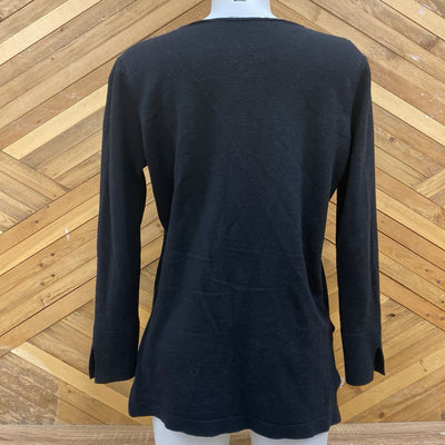 Dale of Norway - Women's Wool Cardigan - MSRP comp $285: Black-women-MD