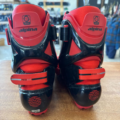 Alpina- Racing Cross Country Ski Boots- MSRP $240: Red Black -unisex-39