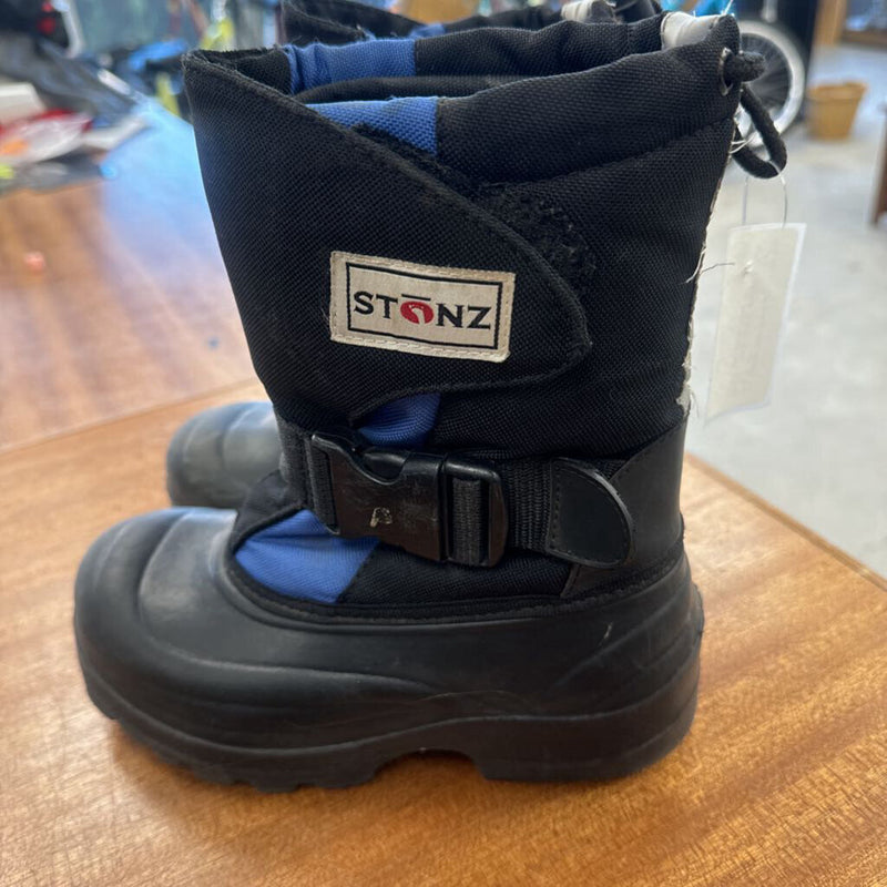 Stonz - Kids Winter Boots - MSRP $80: Black/Blue-children-12T