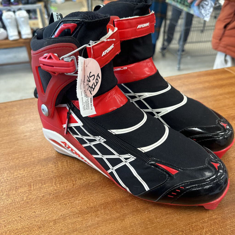 Atomic - Skate Cross Country Ski Boots- MSRP compared $240 : Black red -unisex-42.5