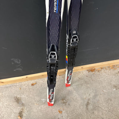 Salomon - Kids Team Racing Classic XC Skis - SNS Prolink (NNN) Bindings: Black/white/red--131cm