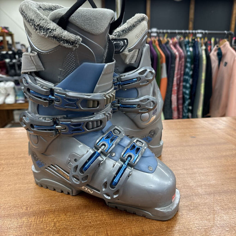 Salomon-x3 irony downhill ski boot- MSRP $270: Silver Blue -women-23