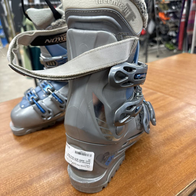 Salomon-x3 irony downhill ski boot- MSRP $270: Silver Blue -women-23