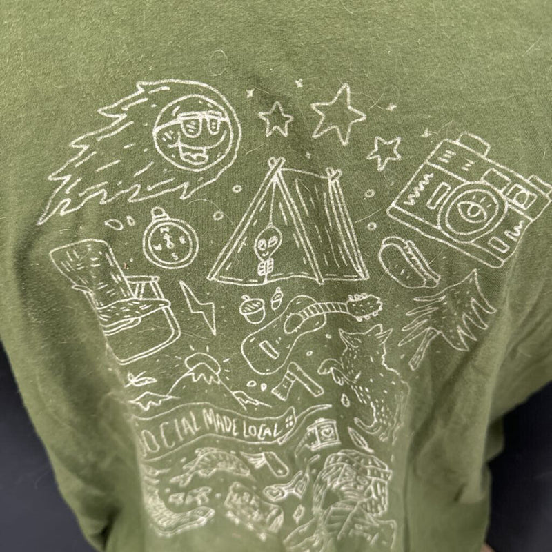 Social Made Local - Graphic T-Shirt - MSRP $50: Green-unisex-2XL