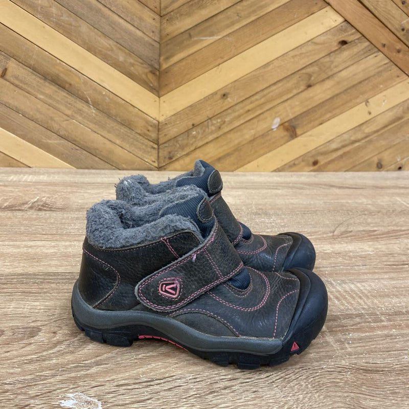 KEEN - Kids Kootenay Winter Boots - MSRP $110: Brown/Pink-children-