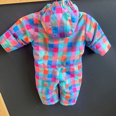 Roxy - Kids Fleece Lined Snowsuit - MSRP $145: Pink/Blue/Multi-children-6M