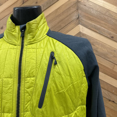 Smartwool - Men's Hybrid Puffer Jacket - MSRP $240: Yellow/Grey-men-MD