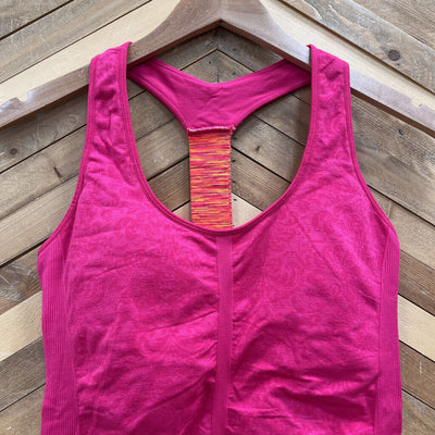 Pink Athletic Tank Top: Pink-women-XS