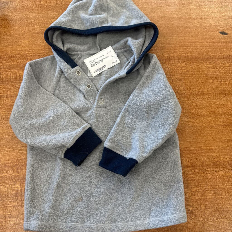 MEC Fleece Hoodie for 12 Months: Gray-children-12M