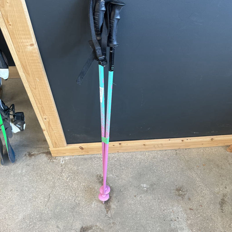 Salomon - Jr Aluminum XC Ski Poles - MSRP $40: Teal Pink --85cm