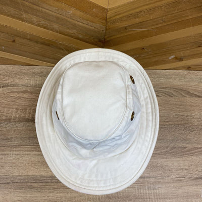 Tilley Endurable Outdoor Hat: White and green-unisex-