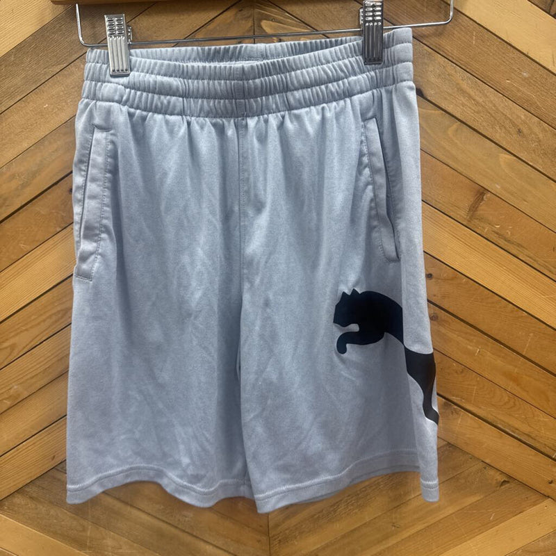 Puma - Childrens Shorts : Grey-children-10