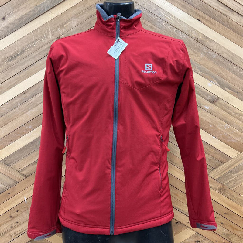 Salomon - Soft shell Ski Jacket - MSRP $199: Red/Grey-unisex-SM