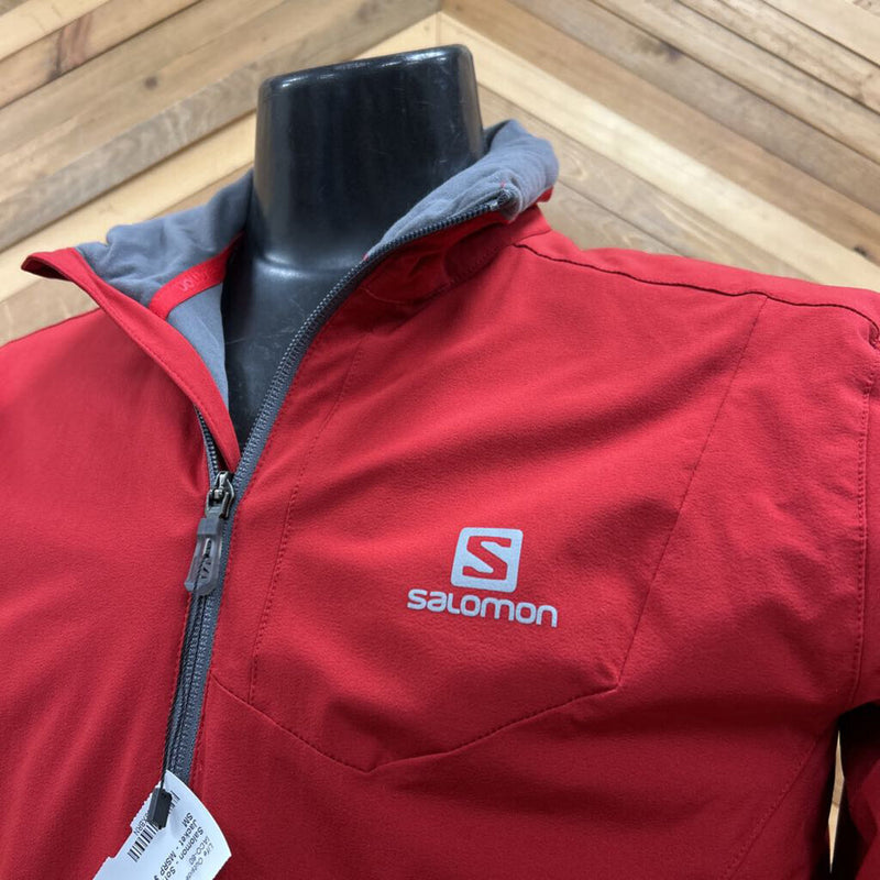 Salomon - Soft shell Ski Jacket - MSRP $199: Red/Grey-unisex-SM