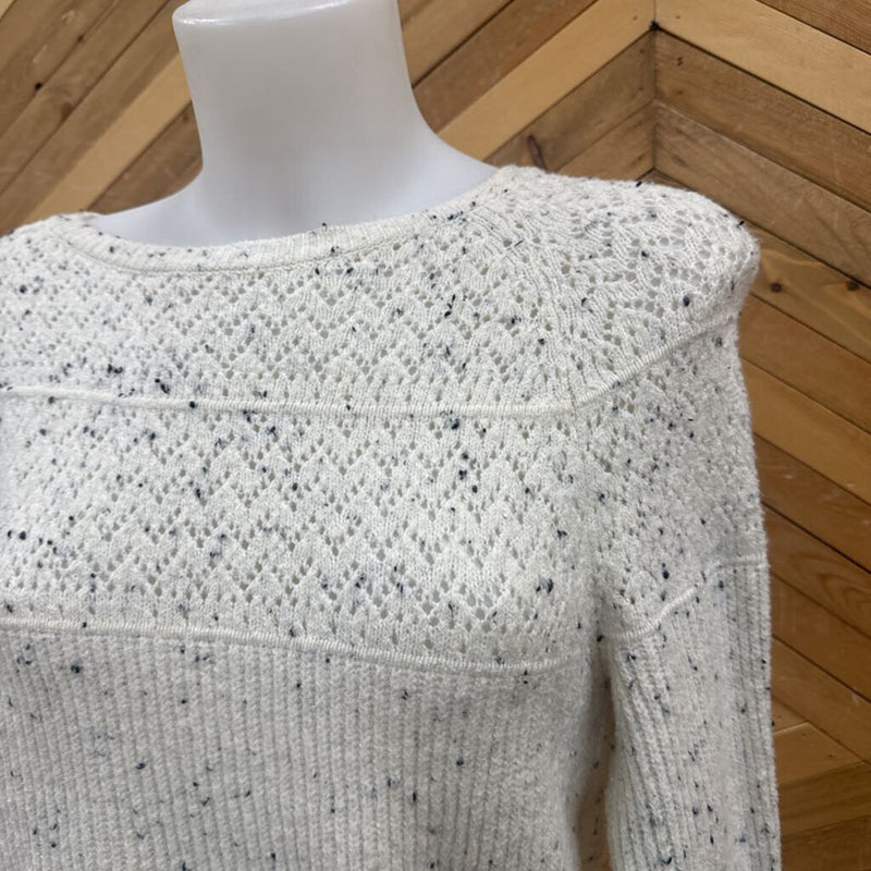 Belle - Knit Sweater : White/Navy-women-SM