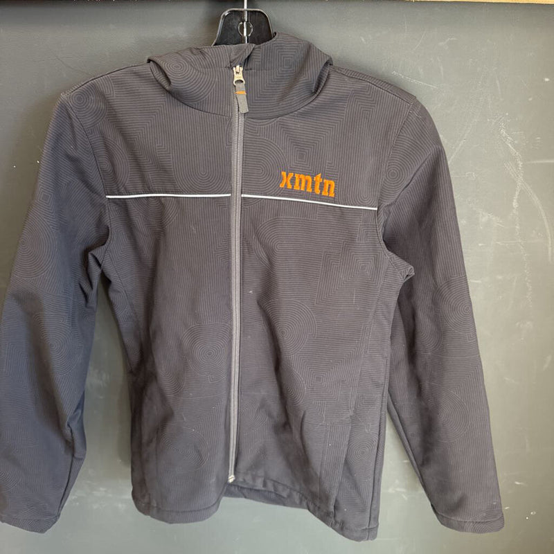 XMTN - Kids Softshell Jacket - MSRP $50: Black/Orange-children-14/16Y