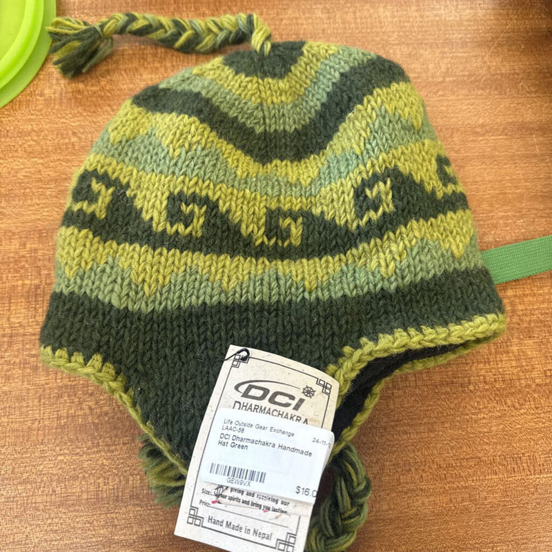 DCI Dharmachakra Handmade Hat: Green-unisex-