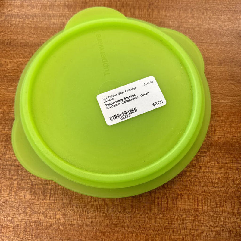 Tupperware Storage Container: Green-unisex-