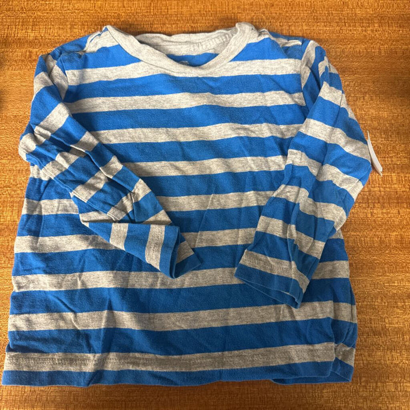 MEC - Kids Striped L/S T-Shirt: Grey/Blue-children-3T