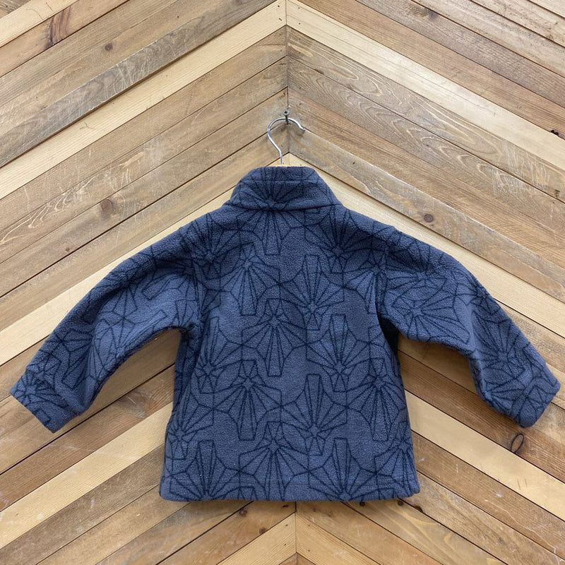 Columbia - Kids Patterned Full-Zip Fleece Jacket - MSRP $40: Grey-children-2T