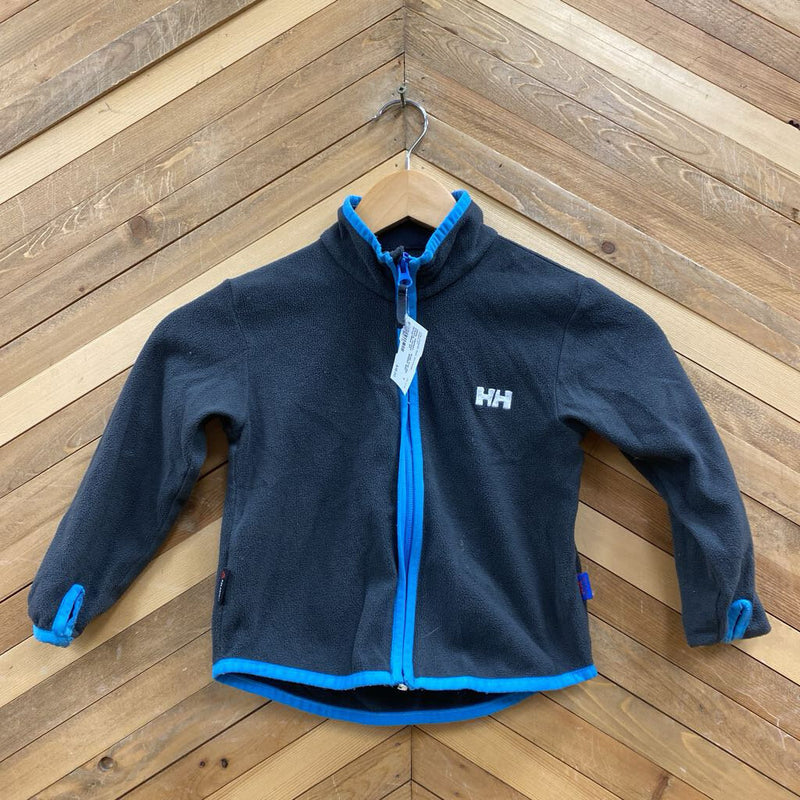 Helly Hansen - Kids Full-Zip Fleece Jacket - MSRP $50: Grey/Blue-children-3T