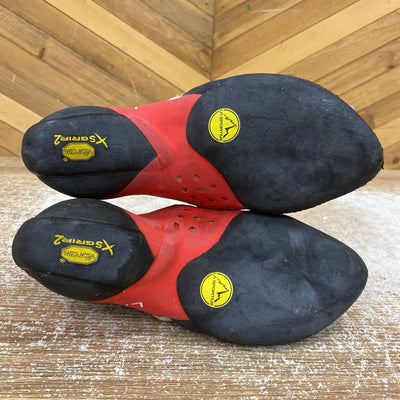 La Sportiva - Solution Comp Climbing Shoes - MSRP $240: Red/Blue/White/Black-women-37.5