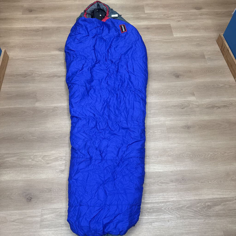 Marmot - Wizard DriClime Sleeping Bag - MSRP $179: Blue/Red/Grey-unisex-Regular - Left Zip