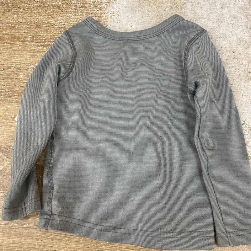 The North Face - Kids L/S Baselayer Top - MSRP comp $45: Grey-children-2T