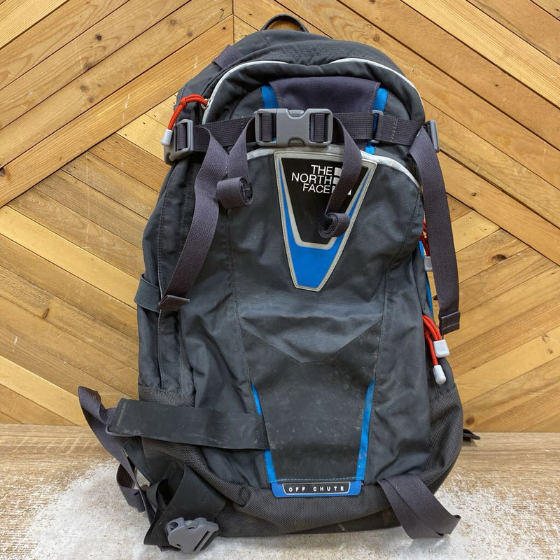 The North Face - Off Chute Backcountry Skiing Backpack: Grey/Black/Blue--