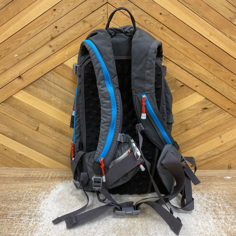 The North Face - Off Chute Backcountry Skiing Backpack: Grey/Black/Blue--