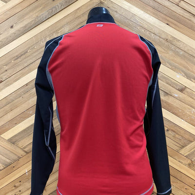 Sugoi - Men's Fleece Baselayer Top: Red/Black/Grey-men-MD