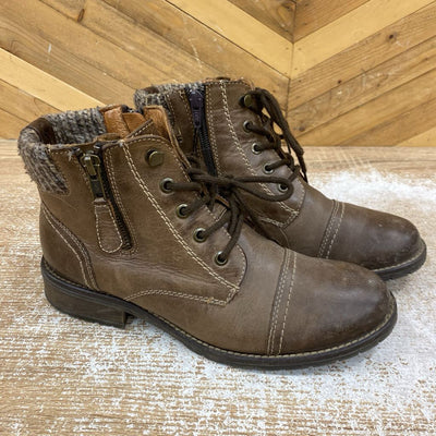 biotime - Women's Stella Fleece-Lined Boot - MSRP $125: Brown-women-W8