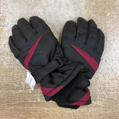 Women's thermal Insulation Winter Gloves: Black/Purple-women-MD