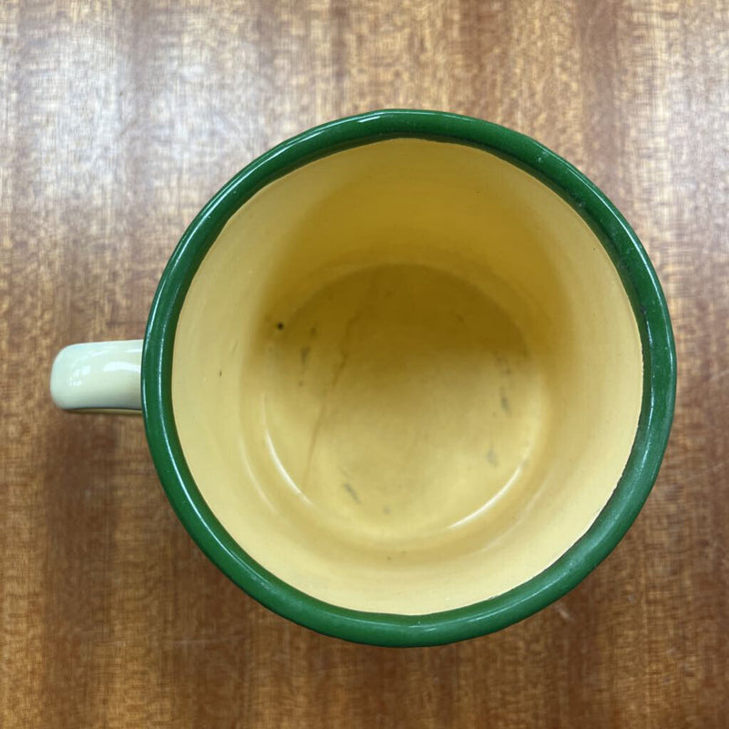 Enamel Mug: Yellow/Green--