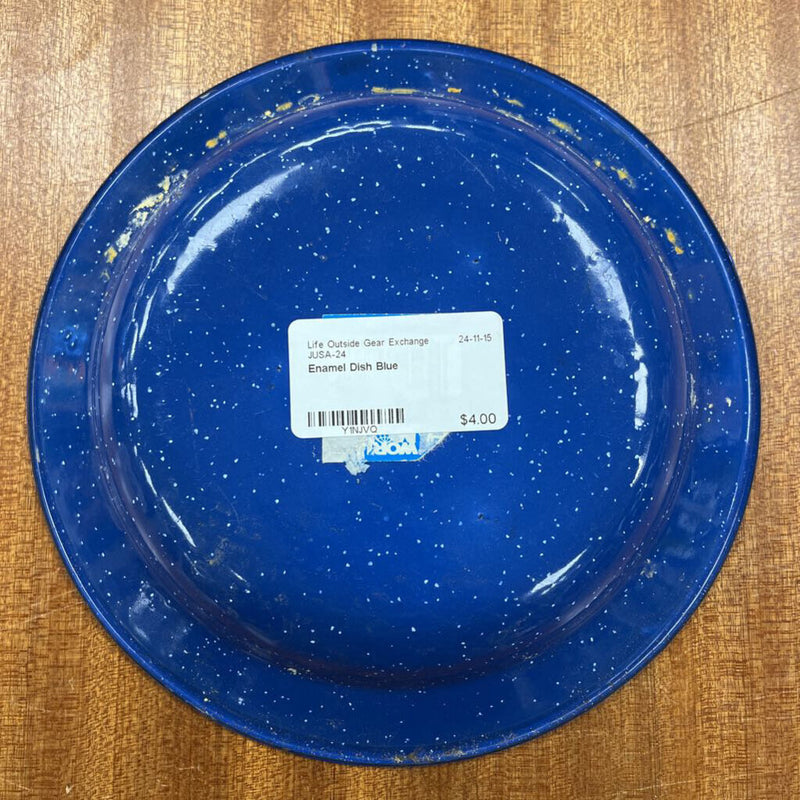 Enamel Dish: Blue--