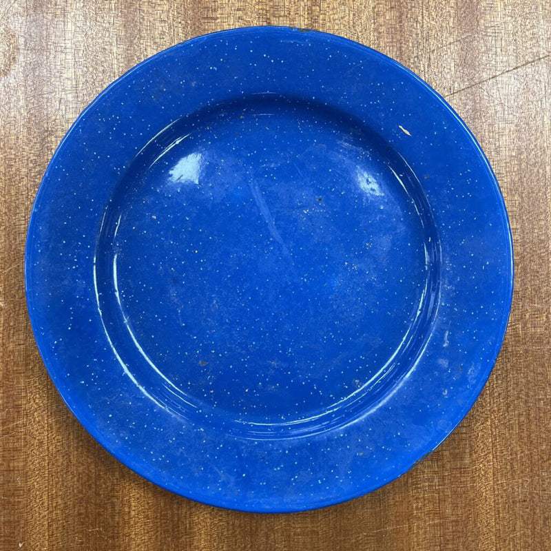 Enamel Plate: Blue--