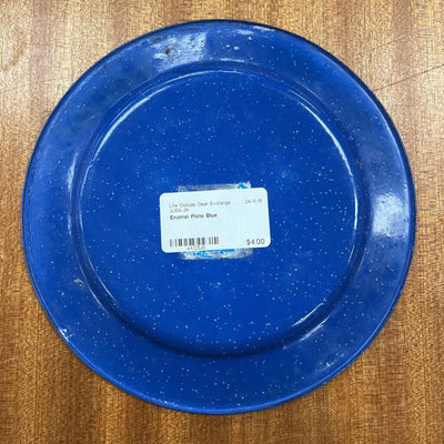 Enamel Plate: Blue--