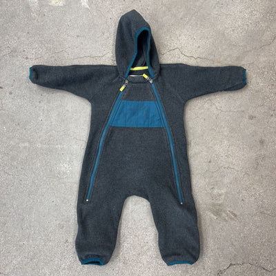 Mec- Bleece baby Bunting suit- MSRP $59 : Grey Teal -children-6m