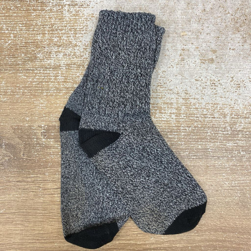 Adult Socks: Grey/Black-unisex-