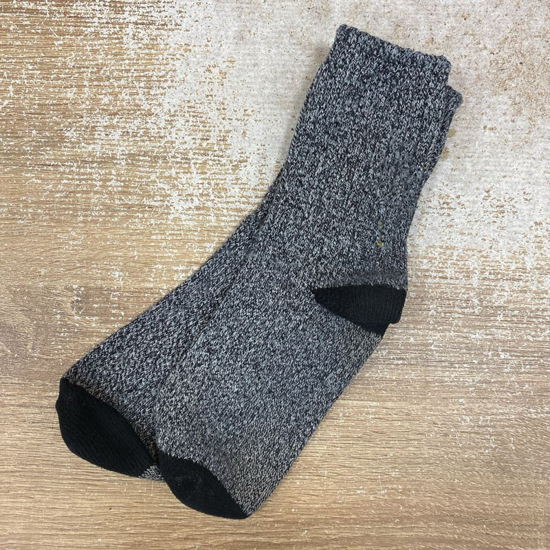 Adult Socks: Grey/Black-unisex-